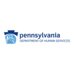 A black background with the words pennsylvania domestic violence center in blue.