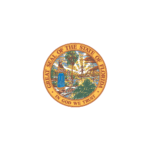 A picture of the state seal.